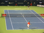 Rafael Nadal serving to Stan Wawrinka on the Centre Court August 9, 2018  Rogers Cup Toronto