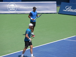 Raven Klaasan (RSA) and Michael Venus (NZL) in doubles match with Oliver Marach (AUT) Mate Pavic (CRO)  on the Centre Court August 11, 2018 Rogers Cup Toronto!