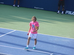 Jubilant Stefanos Tsitsipas on the Centre Court August 11, 2018 Rogers Cup Toronto!