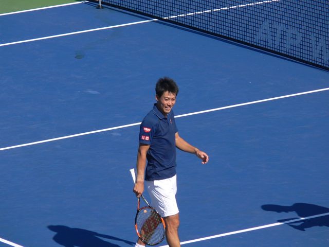 Kei Nishikori on Centre Court