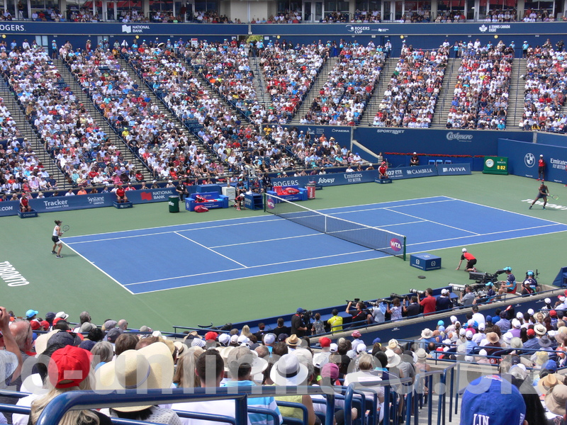 Centre Court during Chapionship match between Bianca Andresu and Serena Williams August 11, 2019 Rogers Cup Toronto 