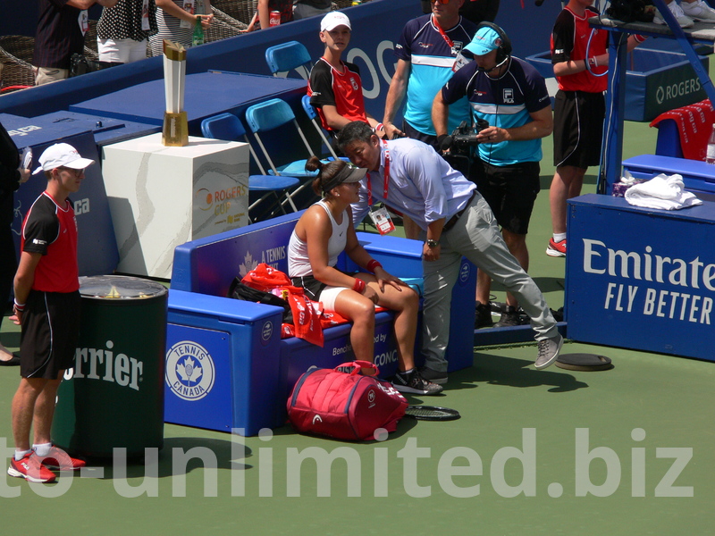 Bianca Andrescu is awaiting official announcement and Trophy Presentation for Rogers Cup August 11, 2019 