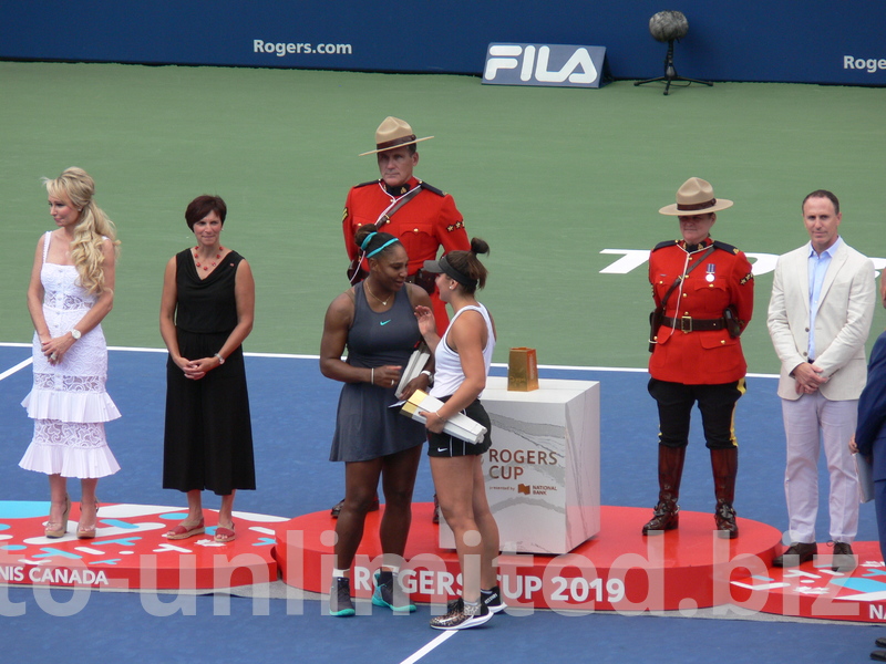 The friendship also grows as a result of the competion is on display now, August 11, 2019 Rogers Cup Toronto