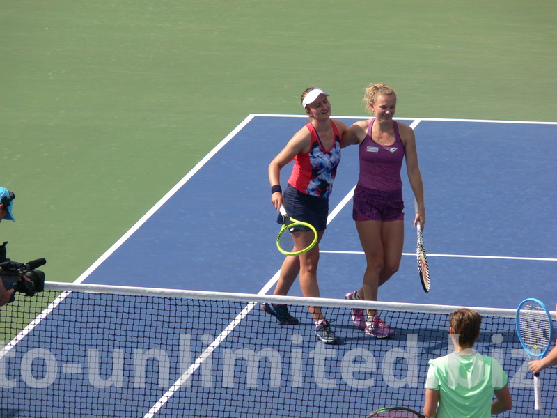 Barbora Krejcikova and Katerina Siniakova have just won the Doubles Championship match, August 11, 2019 Rogers Cup 