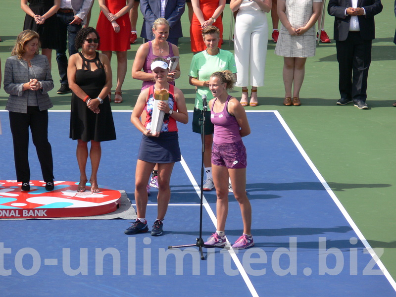 Lots of happines and telling the world about it from Barbora Siniakova, August 11, 2019 Rogers Cup 