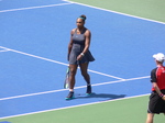 Serena Williams chnging the sides during Championship match August 11, 2019 Rogers Cup Toronto