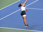 Nice serve jump from Bianca Andrescu. August 11, 2019 Rogers Cup in Toronto