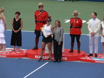 Bianca Andrescu and Julia Orlandi, WTA Official and Supervisor, August 11, 2019 Rogers Cup Toronto