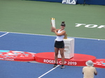 And the Chapionship Trophy on Full display by Bianca Andrescu, August 11, 2019 Rogers Cup Toronto