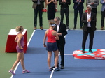 Doubles Champions are receiving winner's cheque from Alan Horn of Rogers Telecommunication, August 11, 2019 Rogers Cup 