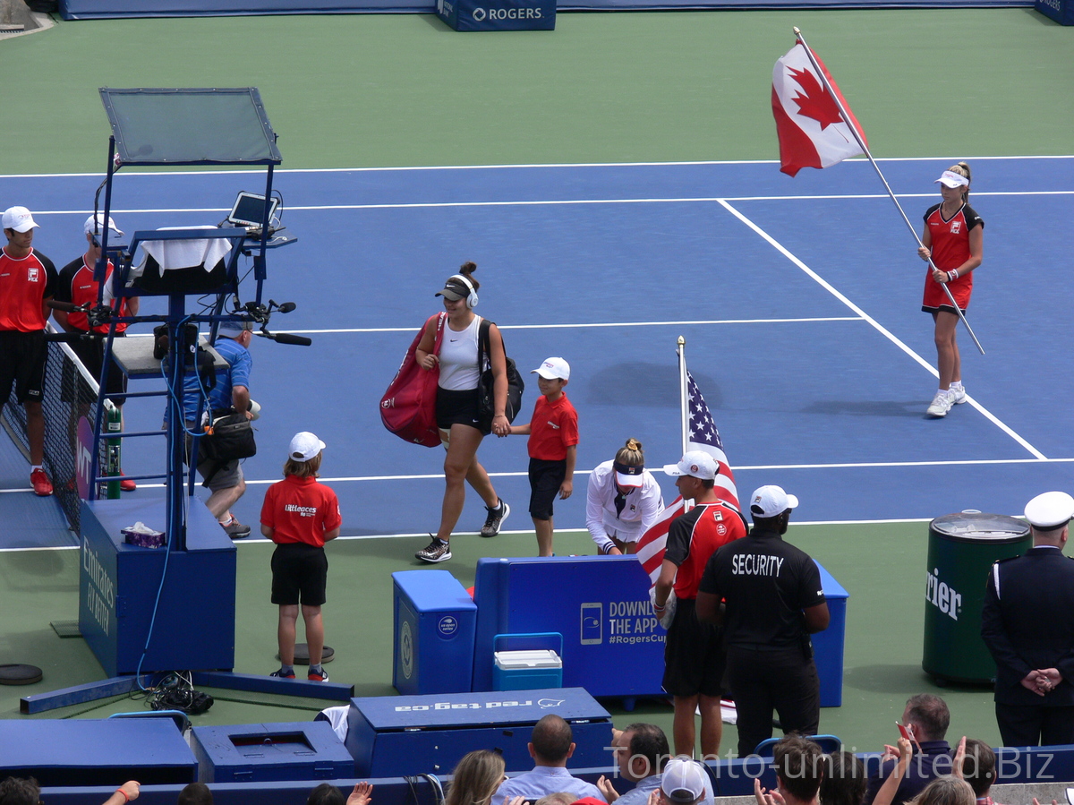 Here is Bianca Andrescu again. August 9, 2019 Rogers Cup in Toronto