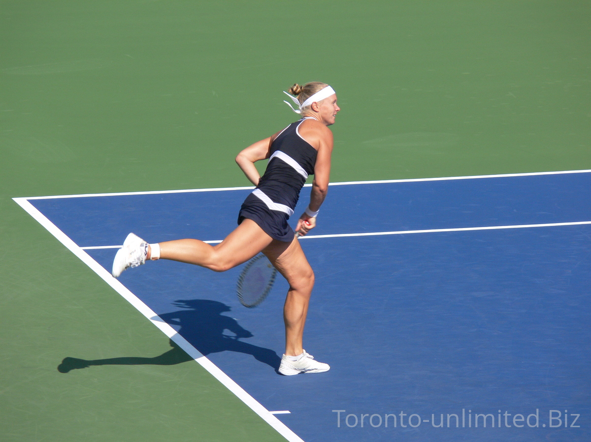 Kiki Bertens has just served to Bianca Andrescu August 6, 2019 Rogers Cup in Toronto