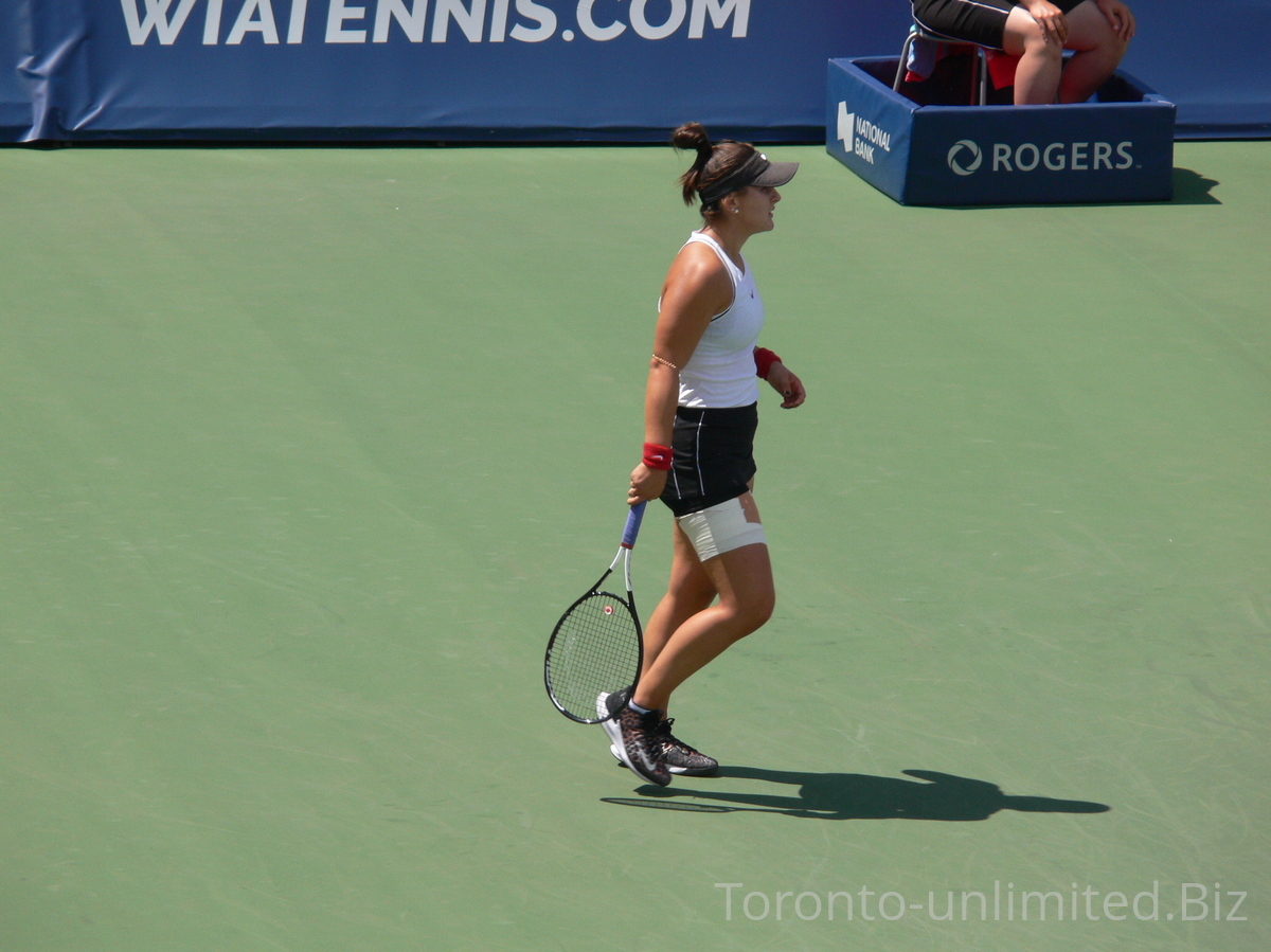 What is Bianca Andrescu thinking? Centre Court, August 9, 2019 Rogers Cup in Toronto