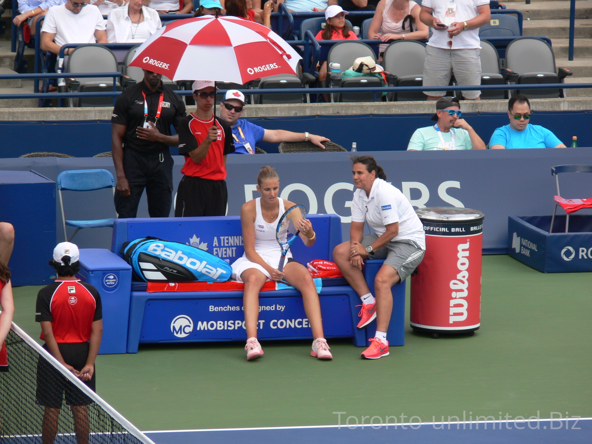 There is no Hope For You! It must be an expression on Conchita Martinez's face, as the match ends with debacle for Pliskova.