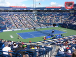 Centre Court with Kiki Bertens and Bianca Andrescu on August 6, 2019 Rogers Cup Toronto