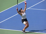 Another classic serve from Bianca Andrescu. Centre Court, August 9, 2019 Rogers Cup Toronto
