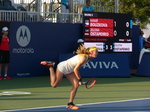 Marie Bouzkova has just served to Jelena Ostapenko on Grandstand Court August 8, 2019 Rogers Cup Toronto