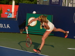 Nice serve from Marie Bouzkova to Jelena Ostapenko on Grandstand Court, August 8, 2019 Rogers Cup Toronto