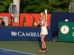Marie Bouzkova standing on Grandstand Court, August 8, 2019 Rogers Cup in Toronto
