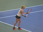 Marie Bouzkova is serving to Serena Williams, August 10, 2019 Rogers Cup in Toronto