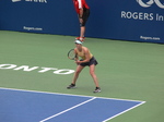 Elina Svitolina UKR, receiving serve from Sofia Kenin in the quarterfinal match on Centre Court, August 9, 2019 Rogers Cup Toronto