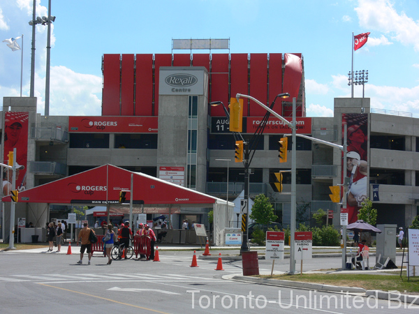 Rexall Centre, main gate at York University, Toronto. 