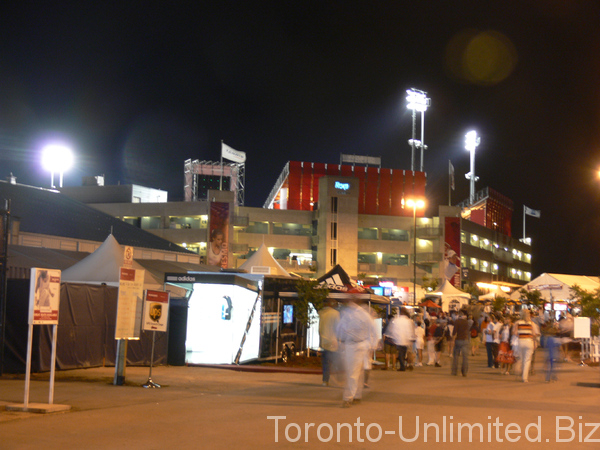 Rexall Centre at night. View of the Centre Court.