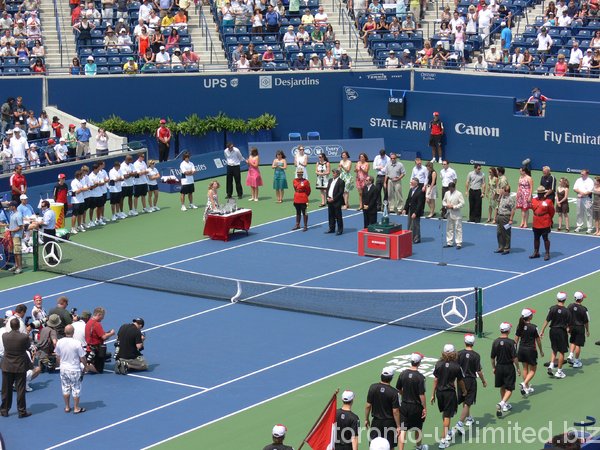 Rogers Cup 2008 Doubles Champions, Award Ceremony