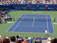 Kiefer and Nadal in a match.