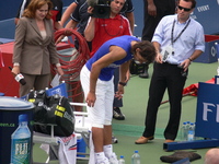 Champion Rafael Nadal in post game interview. 