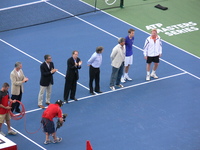 Boris Becker of Germany being inducted to Rogers Cup Hall of Fame!