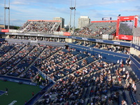 Rexall Centre at evening opening of Rogers Cup 2008.